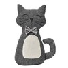 Evideco French Home Goods 3D Cat Fabric Weighted Bag Door Stop 2.3 lbs Black White - 2 of 4