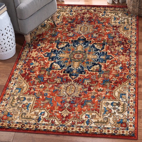 Vintage Persian Medallion Kitchen Rug Red - Threshold™ : Target