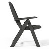 WestinTrends Malibu HDPE Adjustable Highback Folding Patio Dining Chair - 3 of 4