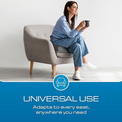 Extra Large Black and Gray Velvet Memory Foam Recliner Cushion