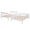 NicBex Bunk Bed Full over Full Pine Bed Frame with Storage Stairs and Full Length Guardrail for Bedroom, Dorm, No Box Spring Required - 4 of 4