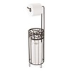 Vine Metal Free Standing Toilet Paper Tissue Holder, Bronze - 2 of 3