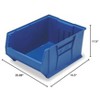 Quantum Storage Systems Hulk 36"Container, 35-7/8"L X 16-1/2"W X 17-1/2"H, Stackable, Polypropylene, Blue, Made In Usa - 2 of 2