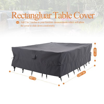 Waterproof Outdoor Patio Rectangular Cover - Gray - Dancing Garden Collection