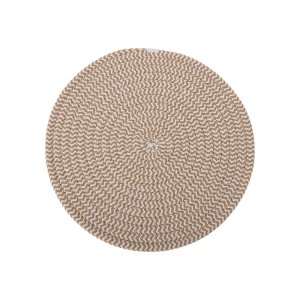 Unique Bargains Trivet Round Rope Woven Mat Cotton Non-woven Fabric 8.66"x8.66"x0.31" - 1 of 3