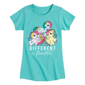 Girls' - My Little Pony - Different Is Beautful Fitted Short Sleeve Graphic T-Shirt - 1 of 4