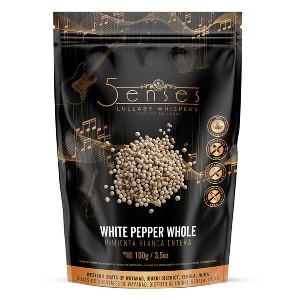 5Senses Malabar Whole White Pepper | Pimienta Blanca | Lullaby Whispers | 100% Natural, Non-GMO, Fairtrade - 1 of 4