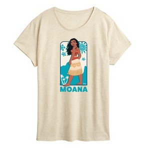 Women's - Disney Princess - Moana Island Portrait Short Sleeve Graphic T-Shirt - 1 of 4