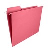 Smead FasTab  Hanging File Folder, 1/3-Cut Built-In Tab, Letter Size, Dark Pink, 9 per Pack (64014) - 4 of 4