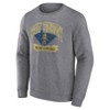 NCAA West Virginia Mountaineers Men's Gray Crew Neck Fleece Sweatshirt - 2 of 3