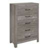PAGED Contemporary Dresser for Bedroom Black Finish Storage Cabinet with Drawers for Living Room, Hallway, Office - 3 of 4