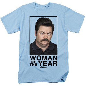 Men's Parks And Rec Woman Of The Year T-Shirt - 1 of 4