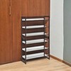 Shoe Rack Storage, Metal Shoe Organizer Stand for Garage, Entryway, Set of 2 3-Tier Stackable Shoe Rack Shelf, with Adjustable Flat or Angled Shelves - 4 of 4