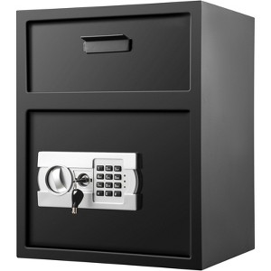 Dexmalle 1.7 Cubic Feet Digital Depository Safe with Deposit Slot and Two Emergency Keys,Carbon steel - 1 of 4