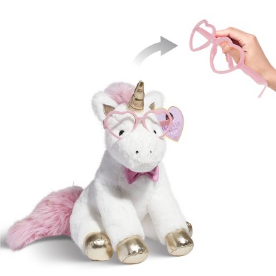 Fao Schwarz Glow Brights Toy Plush Led With Sound White Unicorn 15 Stuffed  Animal : Target