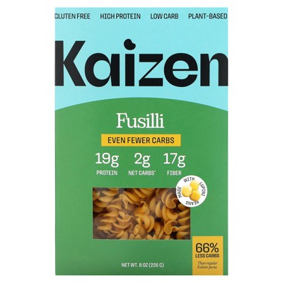 Kaizen Fusilli, Gluten Free, High Protein, Low Carb, Plant-Based, 8 oz (226 g)