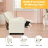 Infans Kids Recliner Chair PU Leather Armrest Sofa w/Footrest Cup Holder Beige - 4 of 4