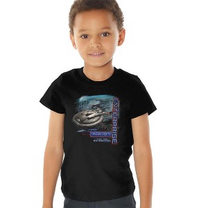 Toddler Boys' Star Trek Enterprise Nx 01 T-Shirt Black - 1 of 4