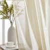 HLC.ME Lauren Semi Sheer Light Filtering Transparent Pocket Top & Back Tab Lightweight Window Curtain Panels, Set of 2 - 2 of 4