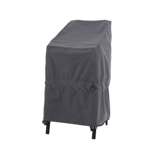 Waterproof Outdoor Patio Stackable Chair Cover - Gray - Dancing Garden Collection - 1 of 4