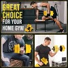 2-IN-1 Adjustable Dumbbell Set for Home Gym, 33LBS Weight Set for Dumbbell and Barbell, Yellow - 4 of 4