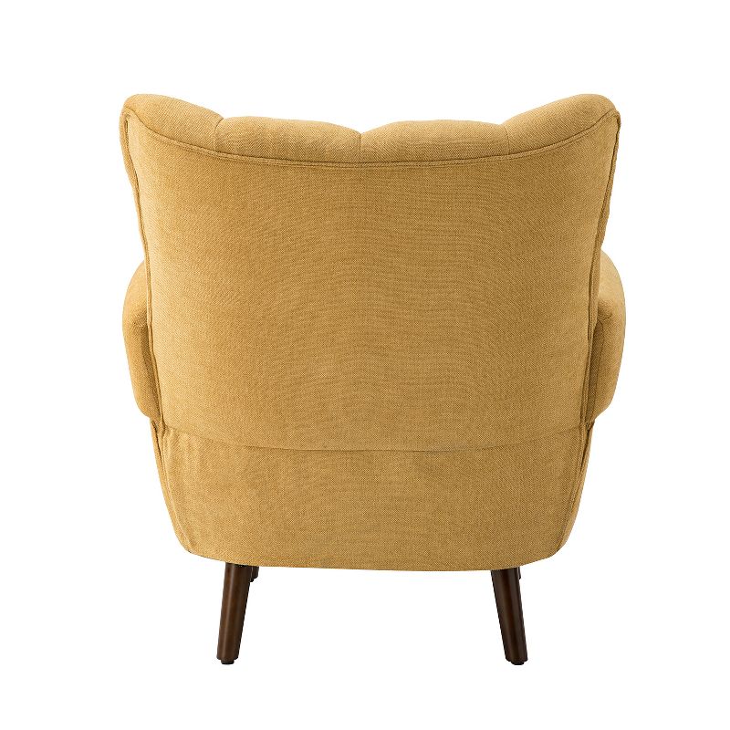 Set of 2 Dittmar Mid Century Club Chair with Wingback and Button-tufted Design  | ARTFUL LIVING DESIGN, 6 of 12