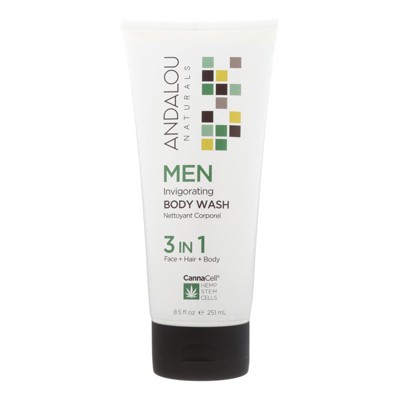 Andalou Naturals Men's Invigorating Body Wash - 8.5 fz
