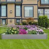 2pcs Raised Garden Bed Kit, Heavy-Duty Metal Planter Boxes with Oval Design, Outdoor Planting Solution for Vegetables - Coolbibila - 2 of 4