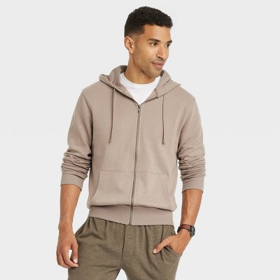 Men's High-pile Fleece Lined Hooded Zip-up Sweatshirt - Goodfellow & Co™ :  Target