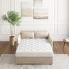 NicBex Microfiber Quilted White Mattress Pad for Protecting Sofa Mattress,Bedroom Sofa Bed Mattress in a Box - 2 of 4
