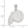 Black Bow Jewelry 10k White Gold Utah Runnin Utes NCAA Large Pendant - 2 of 3