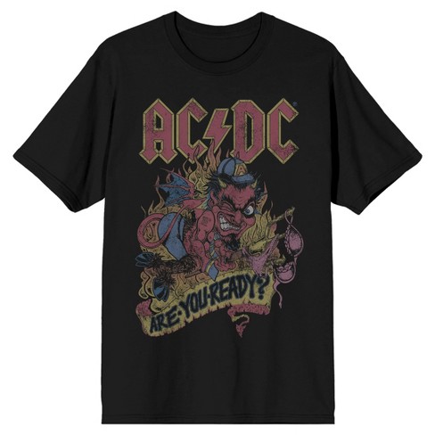 AC/DC Are You Ready Men's Black T-shirt-S