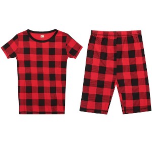 Just Love Pajamas for Girls Snug-Fit Cotton Girls PJ Set Short Sleeve Tee & Shorts - 1 of 3