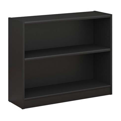 Universal 2 Shelf Bookcase Bush, Small Black Bookcase Target