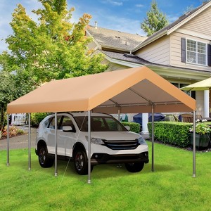 Carport, Car Canopy, Portable Garage, Easy to Assemble, Carport Canopy 10x20FT Heavy Duty for Car, Bike, Boat, Party - 1 of 4