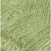 Home Mart Goods 2 Piece Sage Green Solid Silky Geometric Embossed Blackout Grommet Window Curtain Panel Set - 108" Long - 4 of 4
