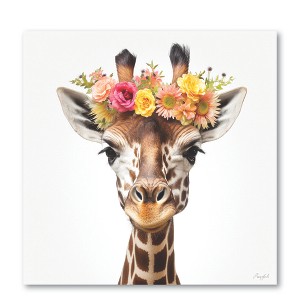 Courtside Market Sweet Giraffe 16x16 Gallery-Wrapped Canvas - 1 of 4