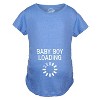 Maternity Baby Boy Loading Funny Nerdy Pregnancy Announcement T shirt - Crazy Dog Maternity T Shirt - 2 of 4