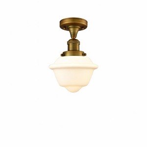 Oxford - 1 Light Semi-Flush Mount In Traditional Style-11 Inches Tall and 7.5 Inches Wide - 1 of 1