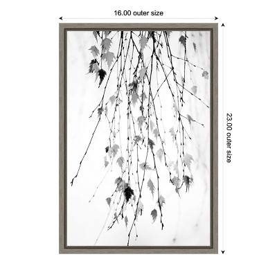 Rebecca Cozart Black and White Framed Canvas Wall Art 16 x 23-in