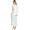 Casual Nights Women's Short Sleeve Lace Dot Capri Pajama Set - 3 of 4