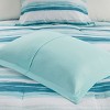PAGED Full/Queen Comforter Set Watercolor Printed 8 Piece Bedding with Comforter, 2 Shams, Coverlet, 2 Quilted Shams, 2 Decorative Pillows - 3 of 4
