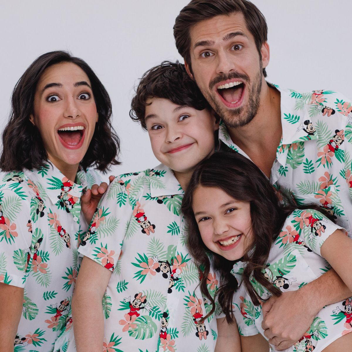Disney Mickey Mouse Hawaiian Adult Matching Family Hawaiian Button Down Dress Shirt - thumbnail 5