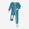 Leveret Kids Footed Bamboo Christmas Pajamas - 2 of 4
