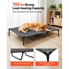 VEVOR Elevated Dog Bed for Large Dogs, Portable Raised Dog Cot with Steel Metal Frame and Breathable Teslin Mesh, XL, Gray - 4 of 4