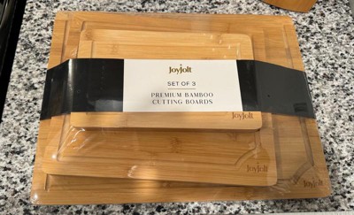 Joyjolt Cutting Board Set-cutting Boards For Kitchen-non Slip Large & Small  Chopping Boards; Meat Cutting Board With Juice Groove-white & Black : Target