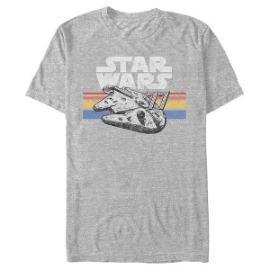 Men's Star Wars Millennium Falcon 77' Vintage Stripes T-Shirt - 1 of 4