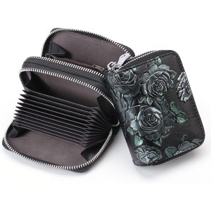 Clotth Small Genuine Leather Womens Wallet -RFID Blocking & Large Capacity - Fashionable Slim Card Holder for Everyday Use,Travel,Business - 1 of 4