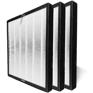 Nispira True HEPA Replacement Filter for Surround Air XJ-3100a Intelli-Pro 3 IP3 Air Purifier Part XJ-3100SF, 3 Packs - 1 of 4