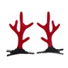 Unique Bargains Christmas Hair Clips Antlers for Christmas 2.95"x1.77" Red 1 Pair - 4 of 4